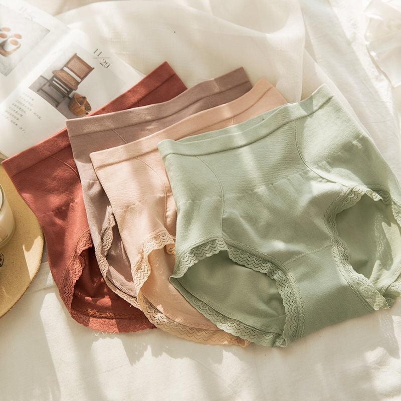 YouthBae's Breathable High waist Lace Panty (Pack of 4)