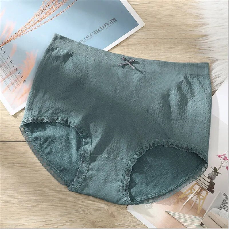 Panties Breathable Women Mid Waist Briefs Women's Underwear