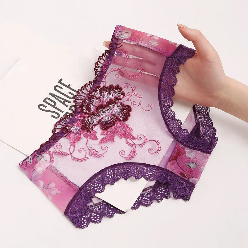 Lace flower Embroidered Seamless Panties ๐ธ