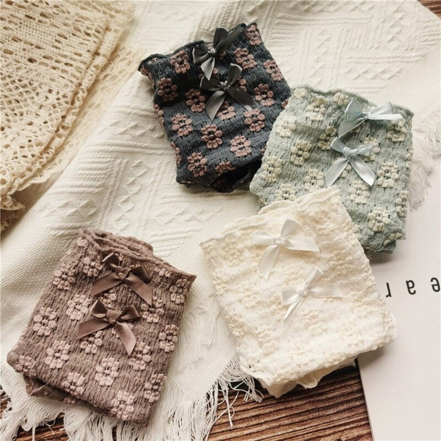 Floral Bow Bliss Panty Pack πΈπ