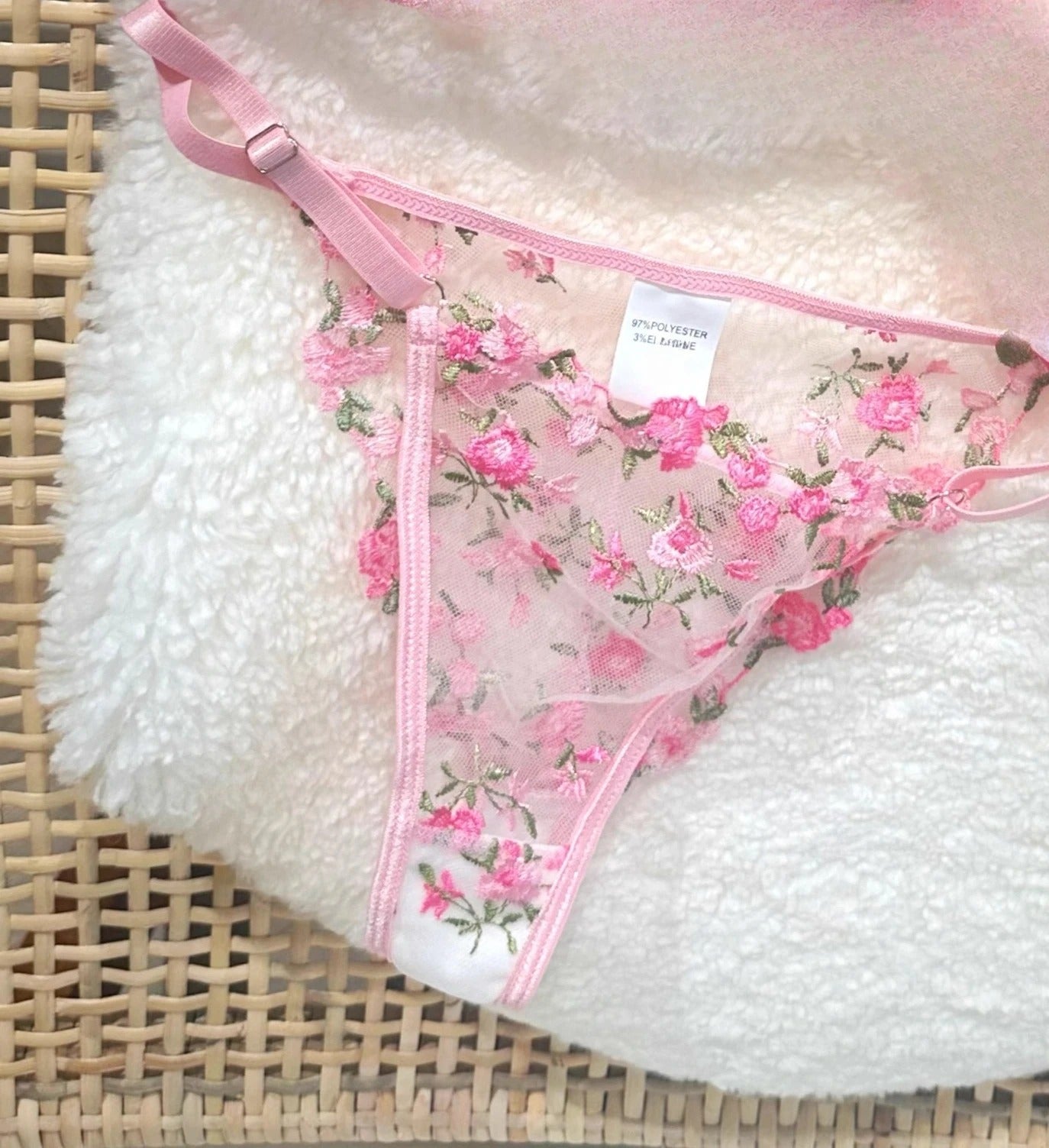 πΈ Luxury Floral Embroidered Sheer Bra & Panty Set π | 2-Piece Lace Lingerie for Women β¨