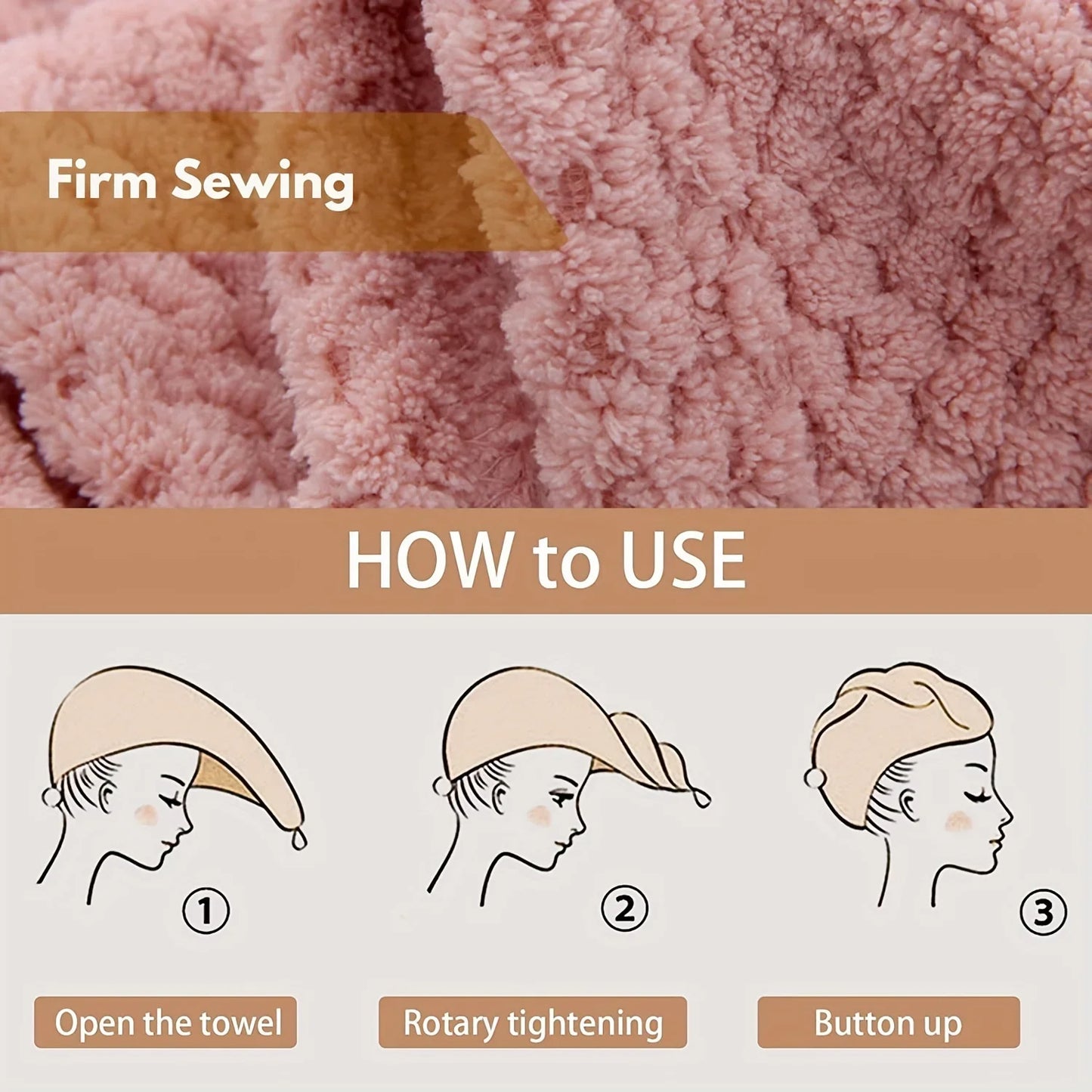 Hair Dry Turban Microfiber Towel Packs