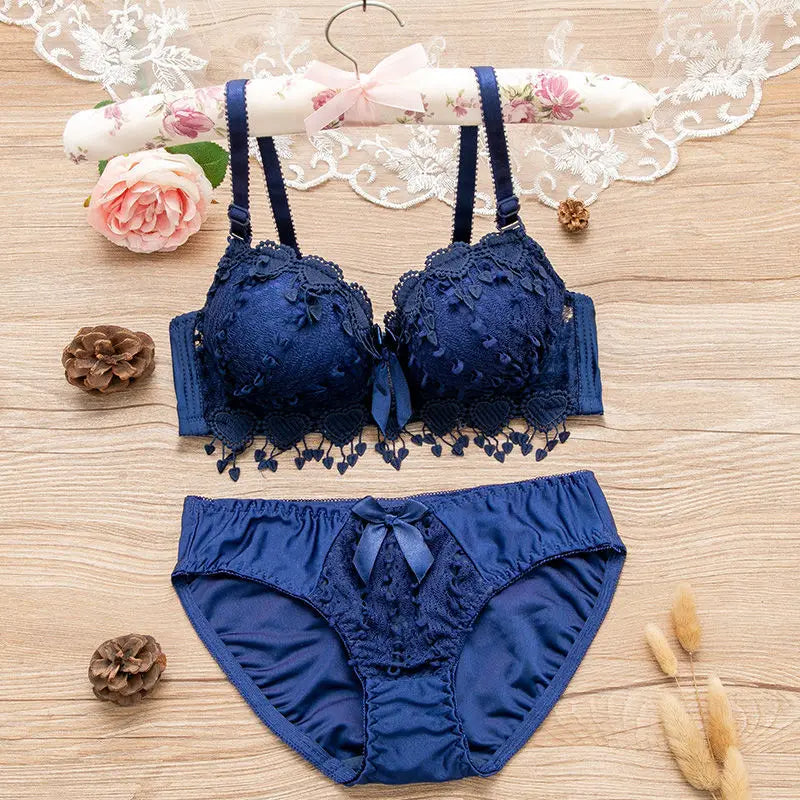 YouthBae Wireless Bra Push Up Sexy Lingerie set