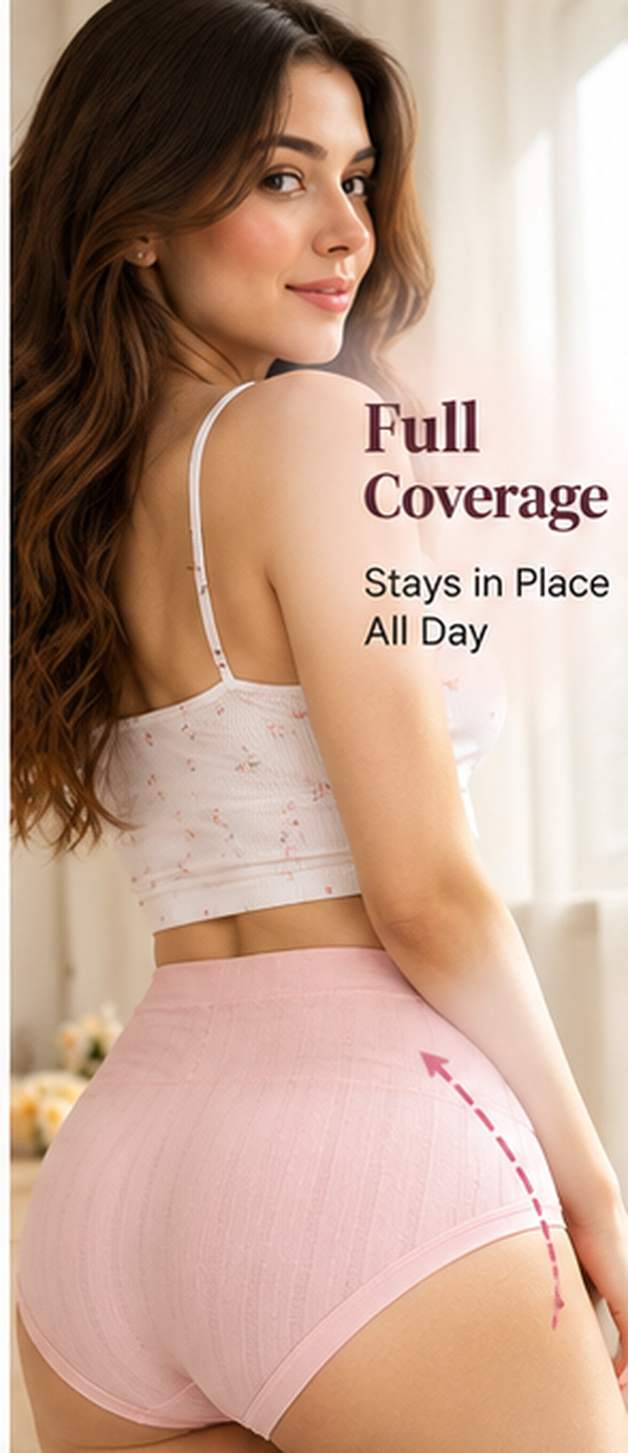 Intimate thread High waisted soft Breathable cotton bow Panties packs