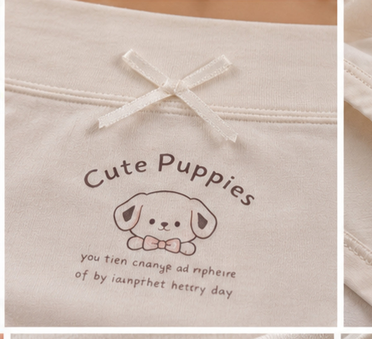 Intimate Thread Cute Puppy cotton bow panties packs