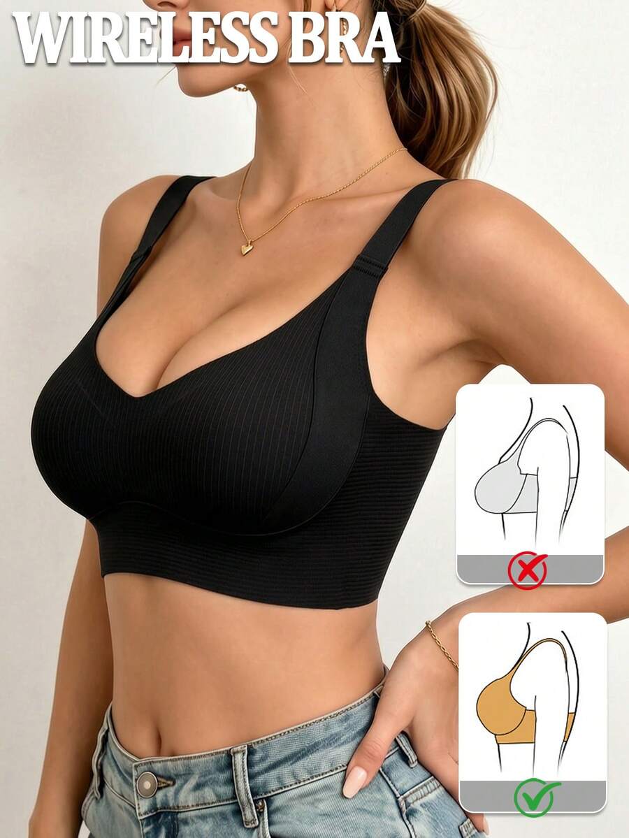 Intimate thread Wire-Free Seamless Comfort Bra for Daily wear
