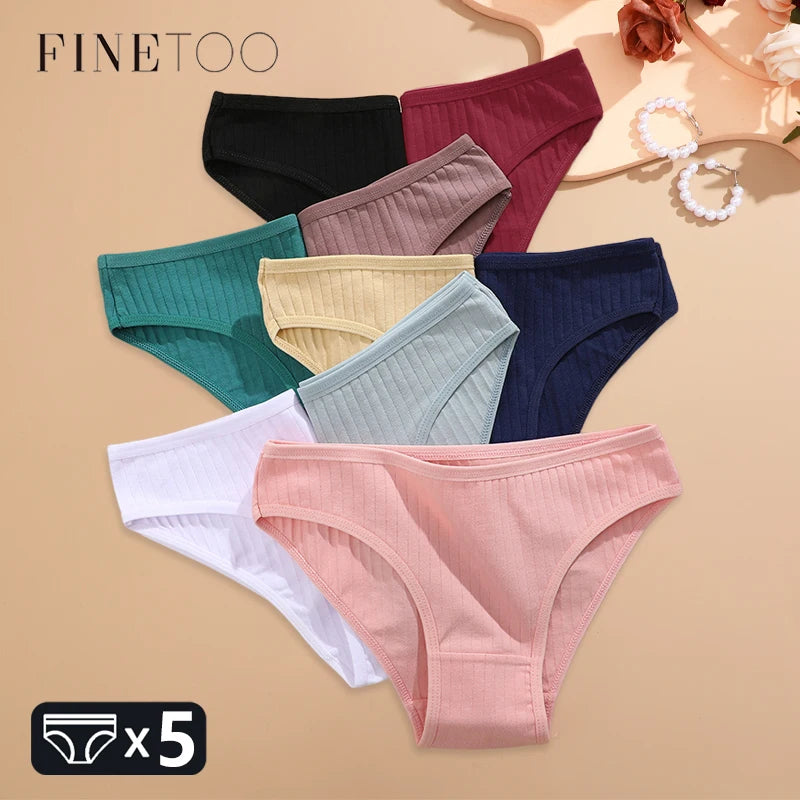 Cotton Striped Underwear for Women (Pack of 4)