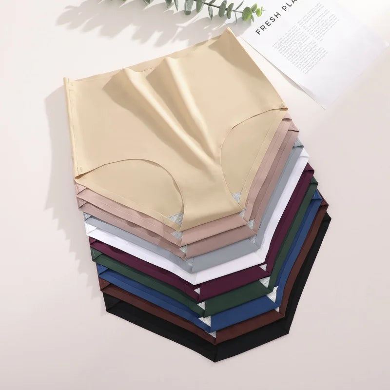 Intimate thread High waist seamless Panties Solid Colors