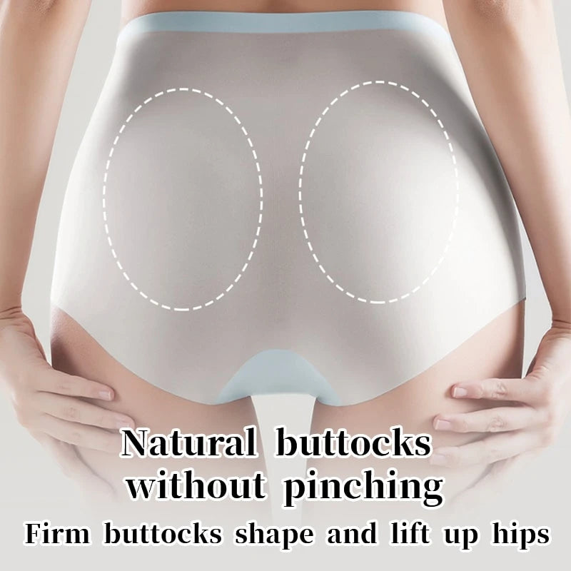 High waist Panties Ice Silk Ladies Panty Traceless Briefs
