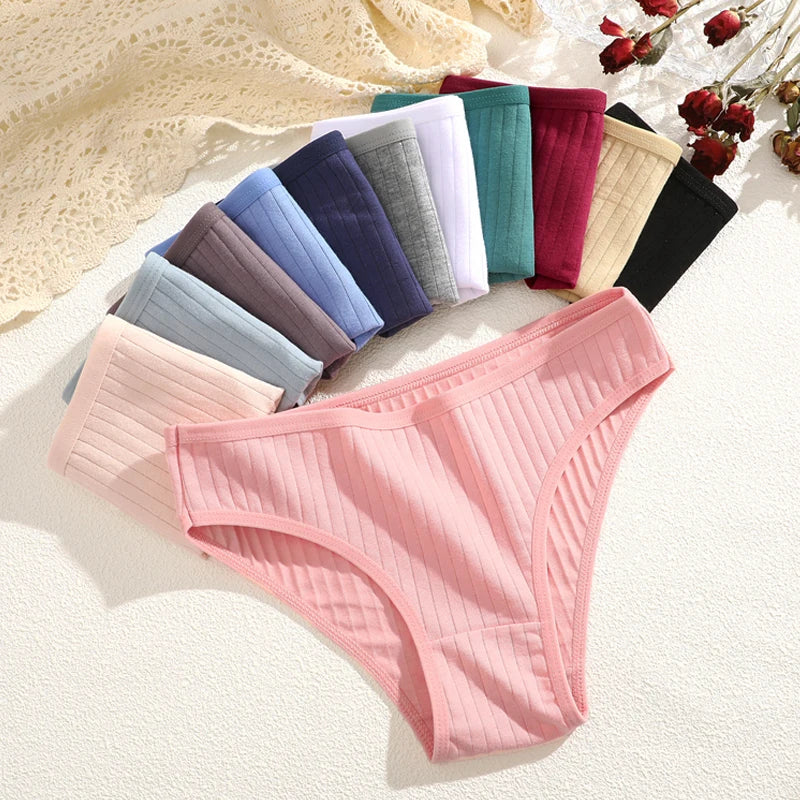 Cotton Striped Underwear for Women (Pack of 4)