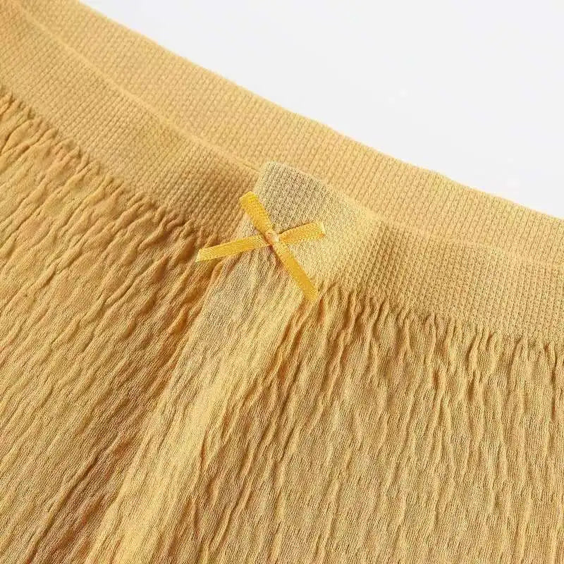 Plus size Super stretch Panties Ruffled High-Rise Briefs Seamless skin friendly underpants women's comfortable Underwear