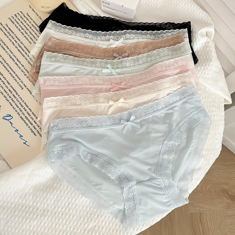 🤍 CloudSoft Lace Comfort Briefs || Pack of 6