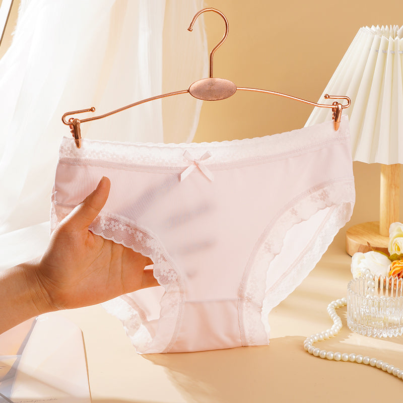 🤍 CloudSoft Lace Comfort Briefs || Pack of 6