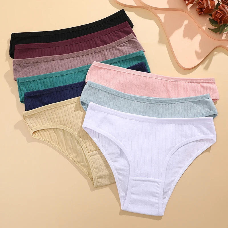 Cotton Striped Underwear for Women (Pack of 4)