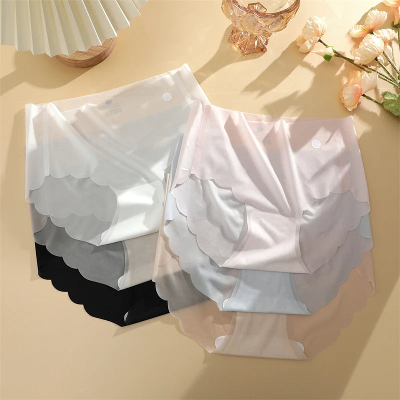 Ice silk no feel ultra thin panties