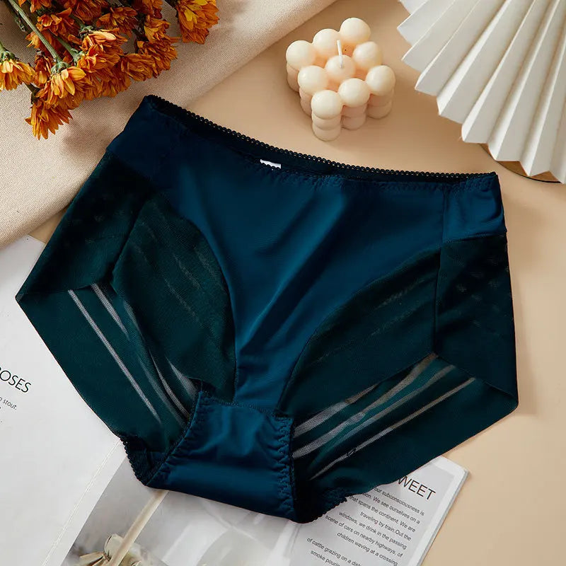 BreatheFit Lace High-Waist Briefs – Summer Tummy Control 💫