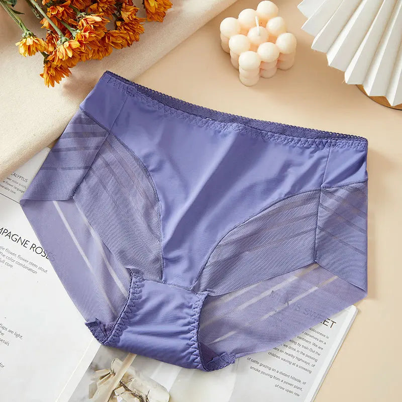 BreatheFit Lace High-Waist Briefs – Summer Tummy Control 💫