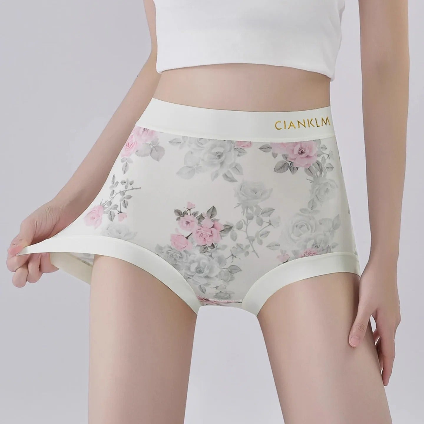 Printed Underwear Ice Silk Comfortable Briefs