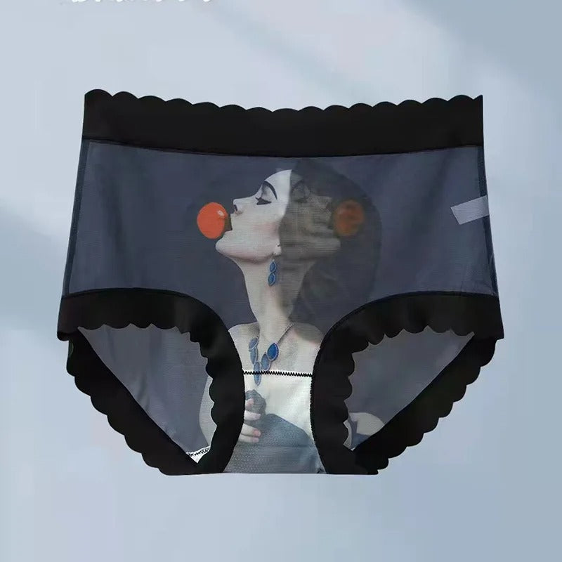 Beauty Patterned Lace Underwear For Women Thin Transparent High Elasticity Panties