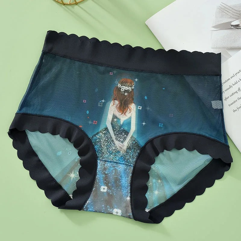 Beauty Patterned Lace Underwear For Women Thin Transparent High Elasticity Panties
