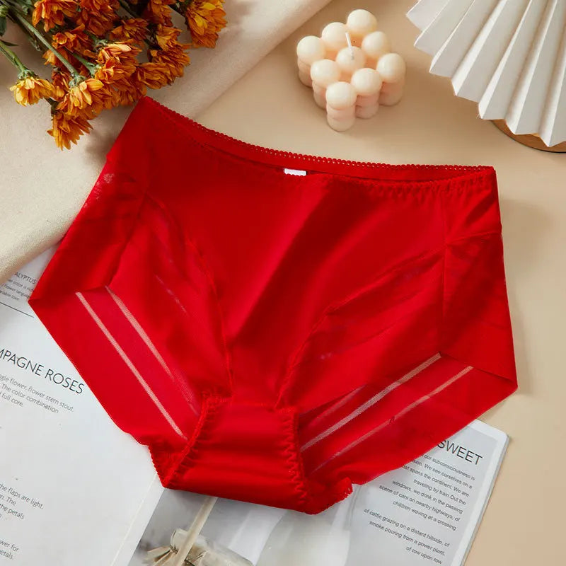 BreatheFit Lace High-Waist Briefs – Summer Tummy Control 💫